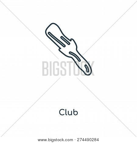 Club Icon In Trendy Design Style. Club Icon Isolated On White Background. Club Vector Icon Simple An