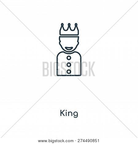 King Icon In Trendy Design Style. King Icon Isolated On White Background. King Vector Icon Simple An