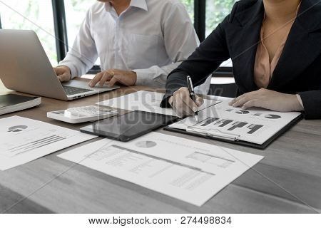 Businessman Working The Business Plan  And Analysis