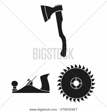 Vector Illustration Of Tool And Construction Logo. Set Of Tool And Carpentry Vector Icon For Stock.