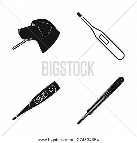 Vector Illustration Of Ticket And Movie Icon. Set Of Ticket And Concert Stock Vector Illustration.