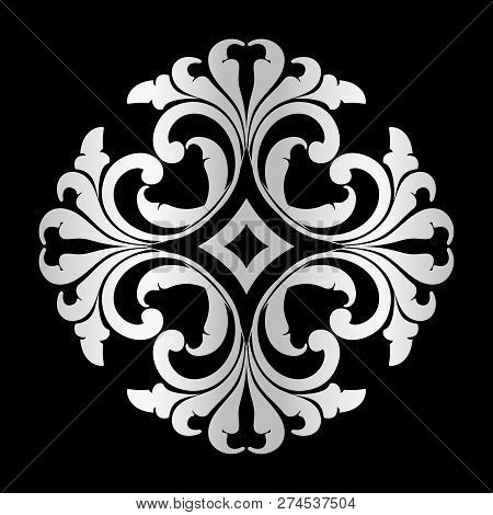 Antique Black Ornaments, Baroque Ornaments, Scroll Ornaments, Border Carving Ornaments, Floral Ornam
