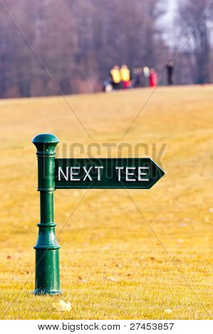 Golf Tee Zeichen