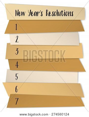 New Year Resolutions Vector Photo Free Trial Bigstock