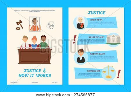 Judge Vector Justice Law Court And Legal Judgment Of People Character Criminal Character In Prison B