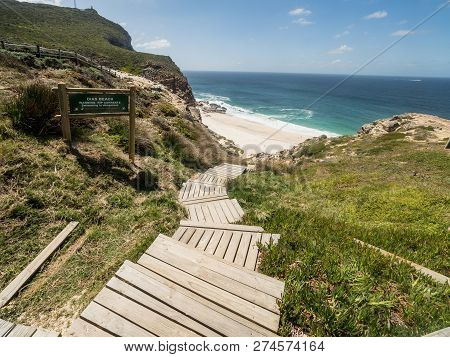 Scenic Walk At The Cape Of Good Hope On The Cape Peninsula Near Cape Town, South Africa. Cape Of Goo