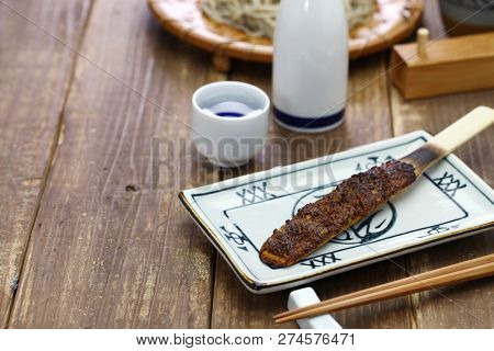 soba miso, burnt miso(soybean paste) with roasted buckwheat seeds, japanese food