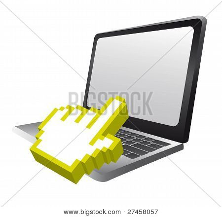 portatile con cursore