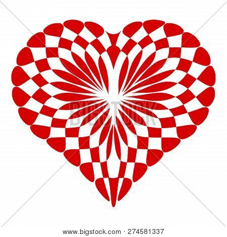 Concept Heart Icon. Simple Illustration Of Concept Heart Icon For Web Design Isolated On White Backg