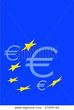 Euromerkin ja Euroopan tähteä