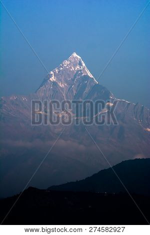 Annapurna Machapuchre (fish Tail) Mountain View From Pokhara
