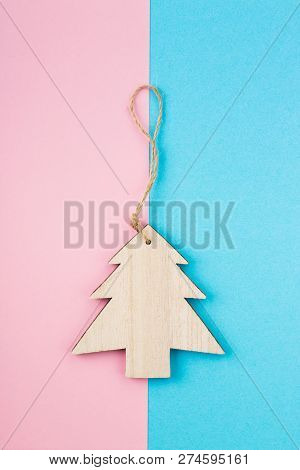 Christmas And New Year's Day Festive Decoration. Flat Lay.