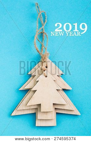 Christmas And New Year's Day Festive Decoration. Flat Lay.