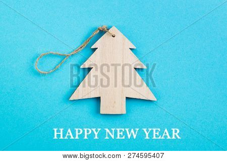 Christmas And New Year's Day Festive Decoration. Flat Lay.