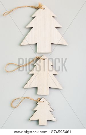 Christmas And New Year's Day Festive Decoration. Flat Lay.