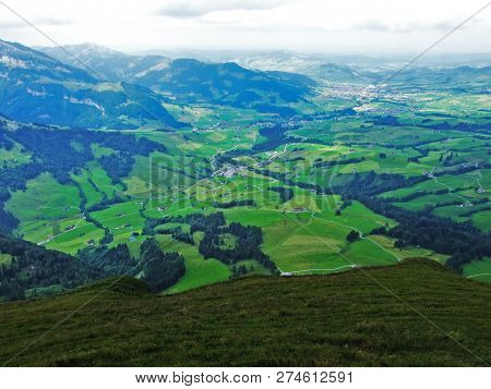 Panoramic View Of Schwende And Appenzell - Canton Of Appenzell Innerrhoden, Switzerland