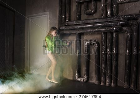 Girl Suffocating From Poisonous Smoke