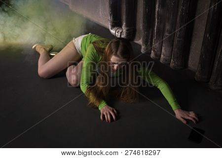 Girl Suffocating From Poisonous Smoke