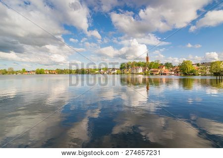 The City Of Feldberg In Germany And The Lake