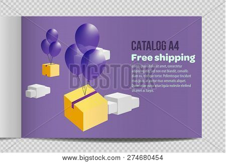 Fast Vector Catalog A4 Sheet Illustration Promotion