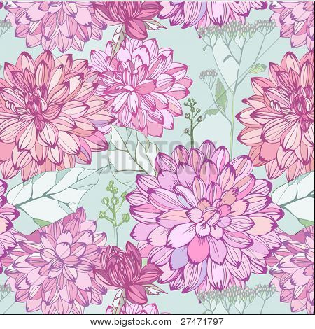 Seamless mönster med rosa blommor