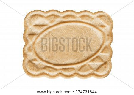 Sweet Buscuit Cookie Isolated On White Background