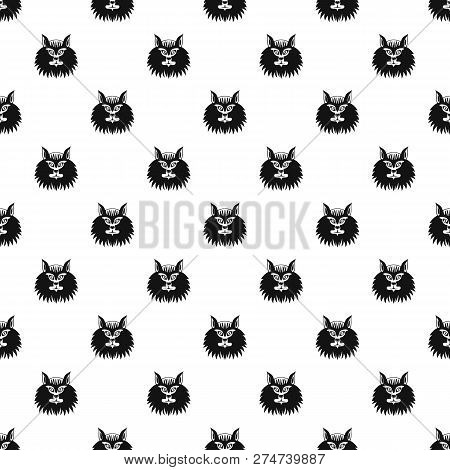 Cat Head Pattern Seamless Vector Repeat Geometric For Any Web Design