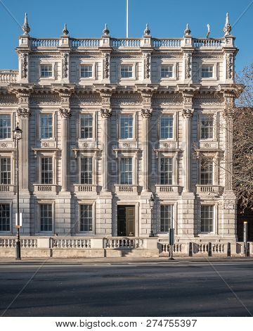 The Foreign And Commonwealth Office (fco) On Whitehall, London. The Uk Government Department Is Resp