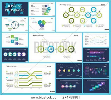 Business Inforgraphic Design Set For Management Concept. Can Be Used For Business Project, Annual Re