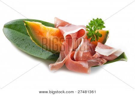 jambon de Parme au melon