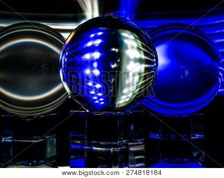 An Aabstract Printed Board Effect Is Displayed In The Lensballs.