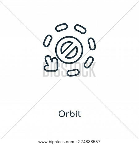 Orbit Icon In Trendy Design Style. Orbit Icon Isolated On White Background. Orbit Vector Icon Simple