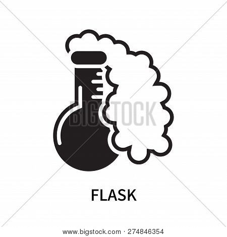 Flask Icon Isolated On White Background. Flask Icon Simple Sign. Flask Icon Trendy And Modern Symbol