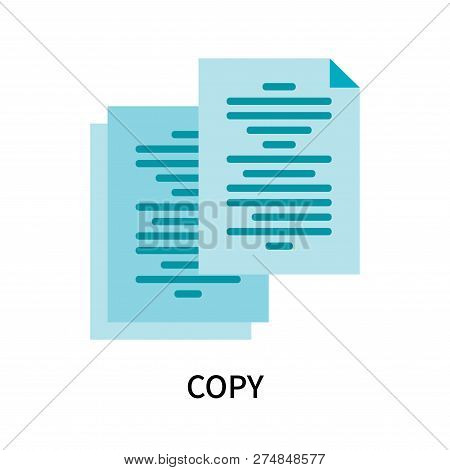 Copy Icon Isolated On White Background. Copy Icon Simple Sign. Copy Icon Trendy And Modern Symbol Fo