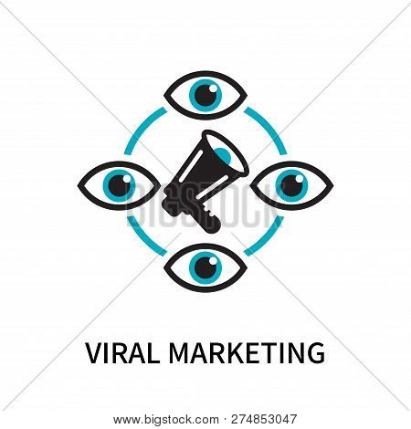 Viral Marketing Icon Isolated On White Background. Viral Marketing Icon Simple Sign. Viral Marketing