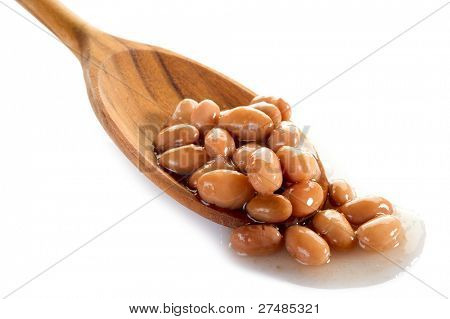 ถั่ว borlotti กว่าช้อน