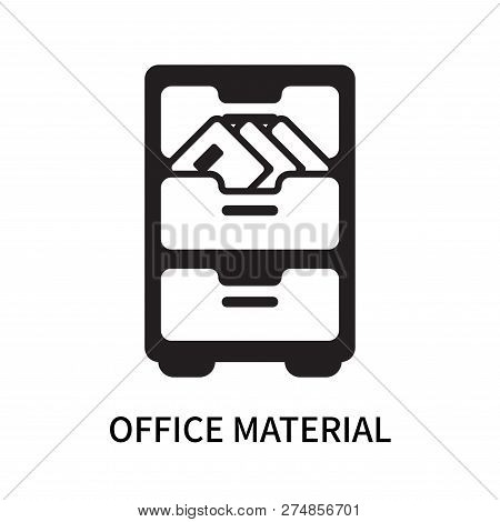 Office Material Icon Isolated On White Background. Office Material Icon Simple Sign. Office Material