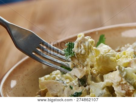 Zesty Chicken Salad Spread Or Appetizers Or Sandwiches Using Canned Chicken, Cream Cheese, And Ranch