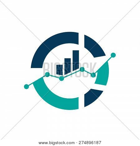 Business Abstract Logo Symbol. Vector Logo Concept Illustration. Abstract Vector Logo. Vertical Shap