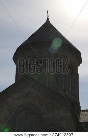 New Christian Church In Bodbe Town In Eastern Georgia