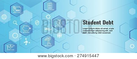 Graduate Student Loan Icon - Student Loan Graphics For Education Financial Aid / Assistance, Governm