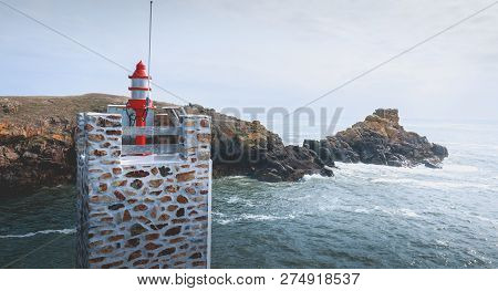 Semaphore At The Entrance Of The Port Of La Meule