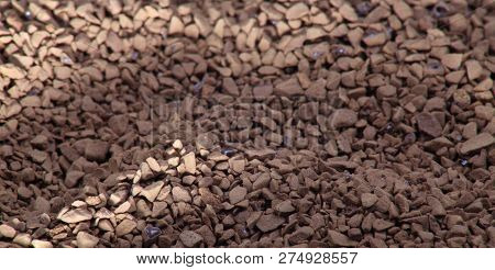 Instant Coffee At Dry Sunny Summer Day