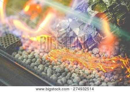Contemporary Biofuel On Ethanol Close-up. Energy Saving Innovati