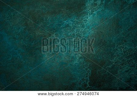 Oil Paint Texture. Grunge Green Background. Fragment Of Artwork - Image.