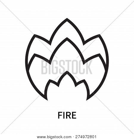 Fire Icon Isolated On White Background. Fire Icon Simple Sign. Fire Icon Trendy And Modern Symbol Fo