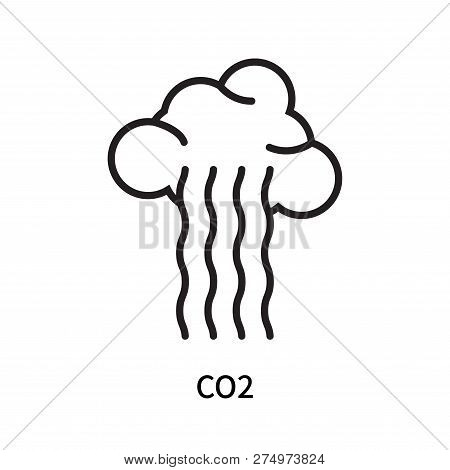 Co2 Icon Isolated On White Background. Co2 Icon Simple Sign. Co2 Icon Trendy And Modern Symbol For G