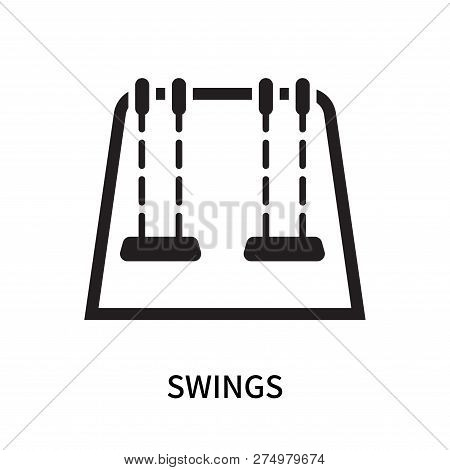 Swings Icon Isolated On White Background. Swings Icon Simple Sign. Swings Icon Trendy And Modern Sym