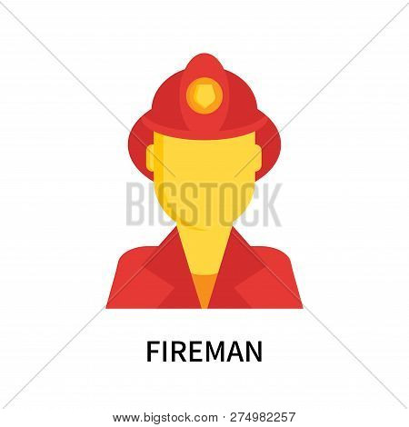 Fireman Icon Isolated On White Background. Fireman Icon Simple Sign. Fireman Icon Trendy And Modern 