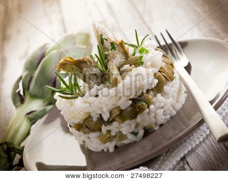 Risotto mit Artischocken
